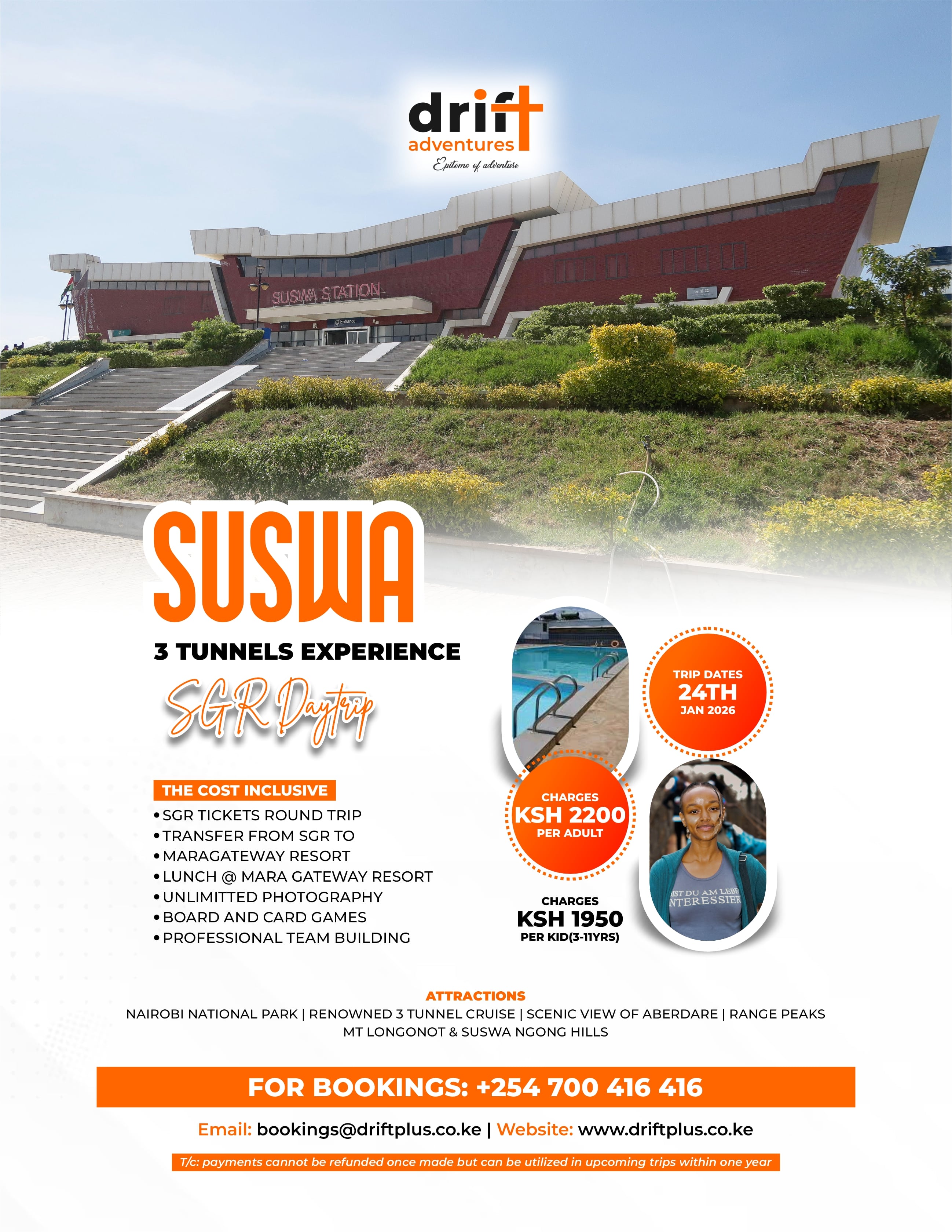 Suswa 3 Tunnels SGR Day Trip Experience